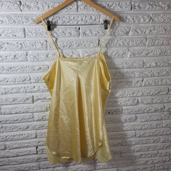 Secret Treasures Womens Chemise Slip 1X Adjustable Spaghetti Strap YEL3E - Picture 6 of 9